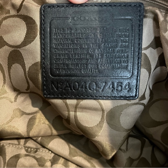 COACH Legacy CROSSBODY LEATHER BAG Black Flap Purse 7454 Adjustable Strap - Picture 12 of 12